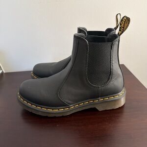 Dr. Martens Black Leather Ankle Boots